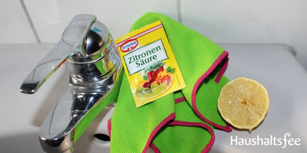 Zitronensäure im Haushalt: Entkalken der Armaturen in Bad und Küche